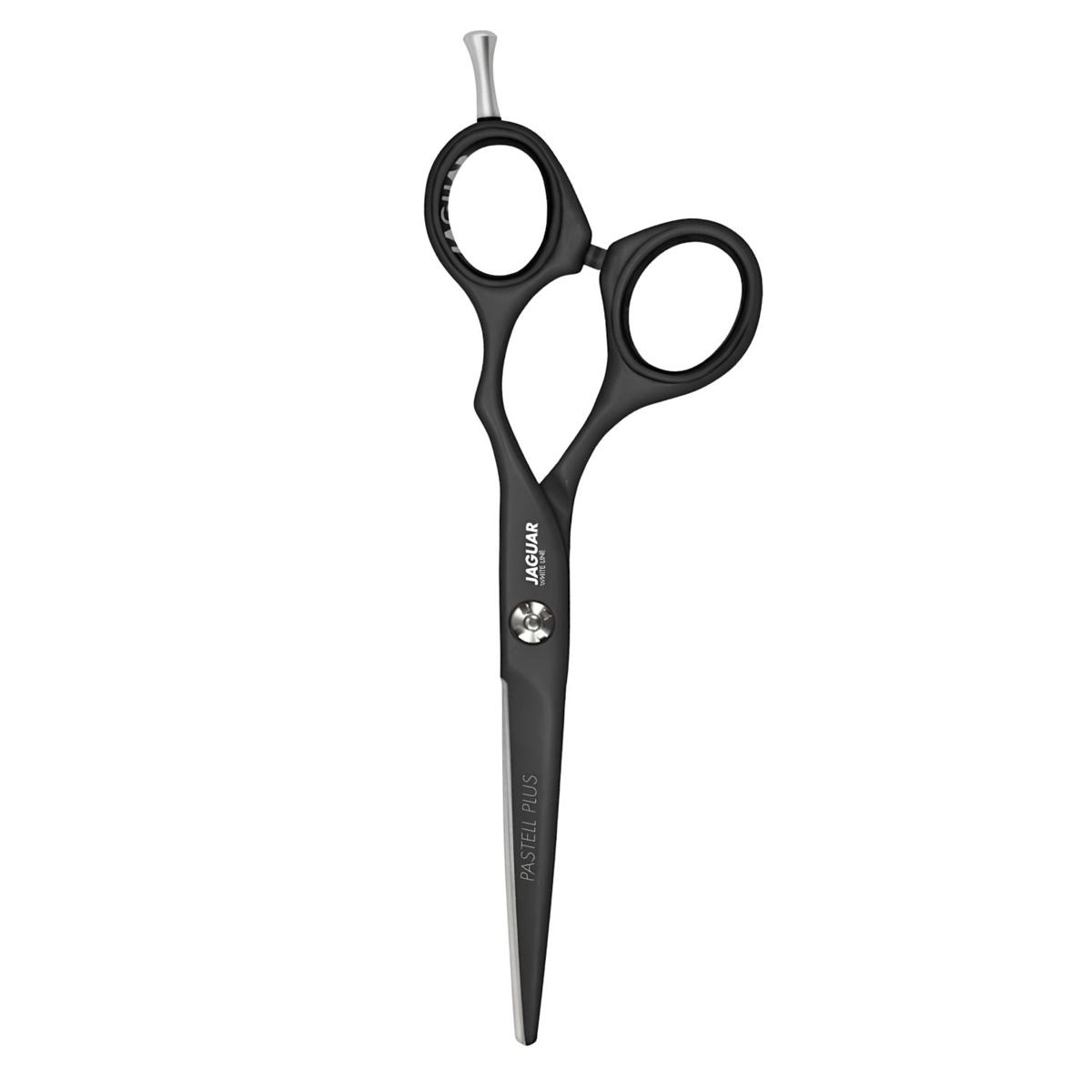 Jaguar Pastell Plus Black Lava Hairdressing Scissors, upright view
