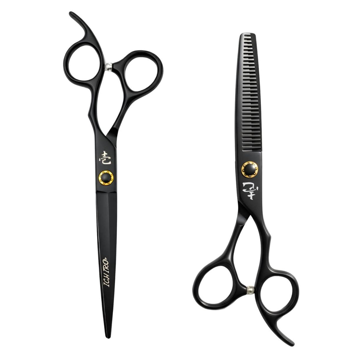 Ichiro Matte Black Hairdressing Scissor Set (SKU: ICH-MTB-S50) (SKU: ICH-MTB-MR5050)
