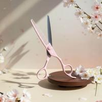 Ichiro Pastel Pink cutting and thinning set, product view 4