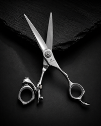 Juntetsu Swivel Offset Hair Cutting Scissors (SKU: JUN-SWV-C55)