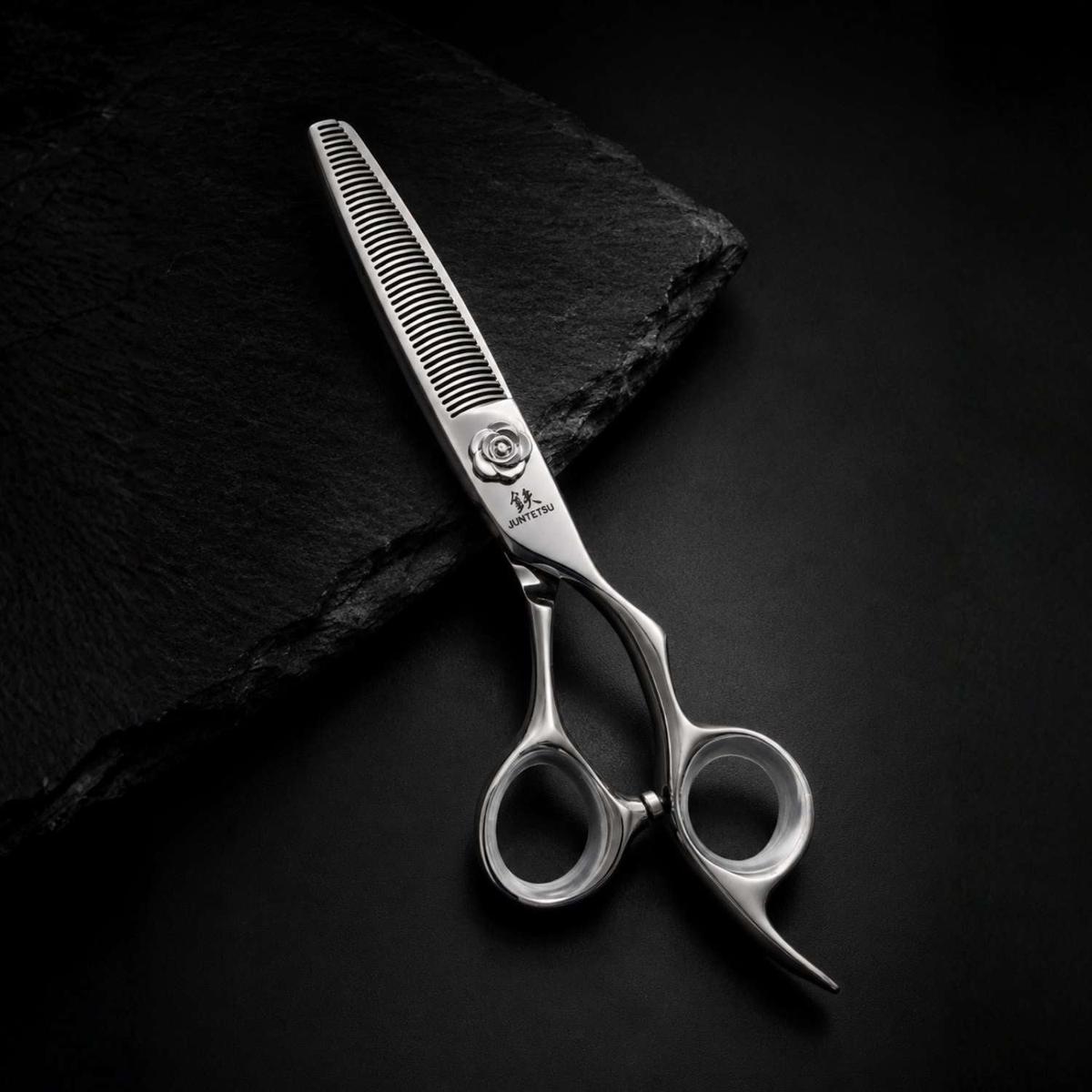 Juntetsu Rose Limited Edition Thinning Scissors (SKU: JUN-RSE-T60)