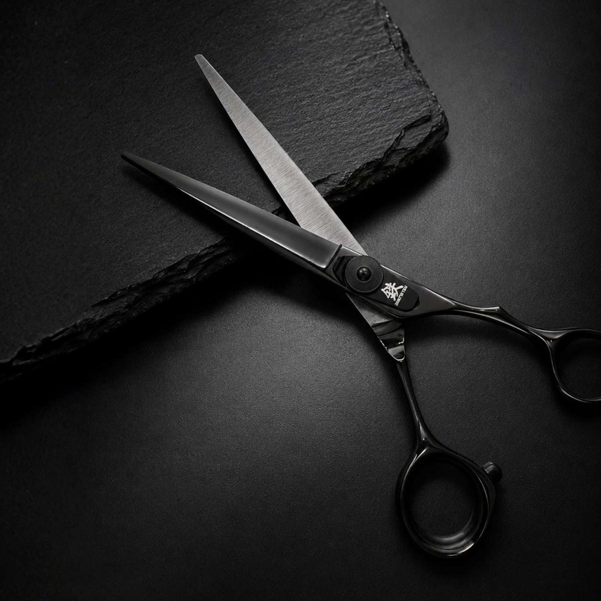 Juntetsu VG Black Hair Cutting Scissors (SKU: JUN-VGB-C55)