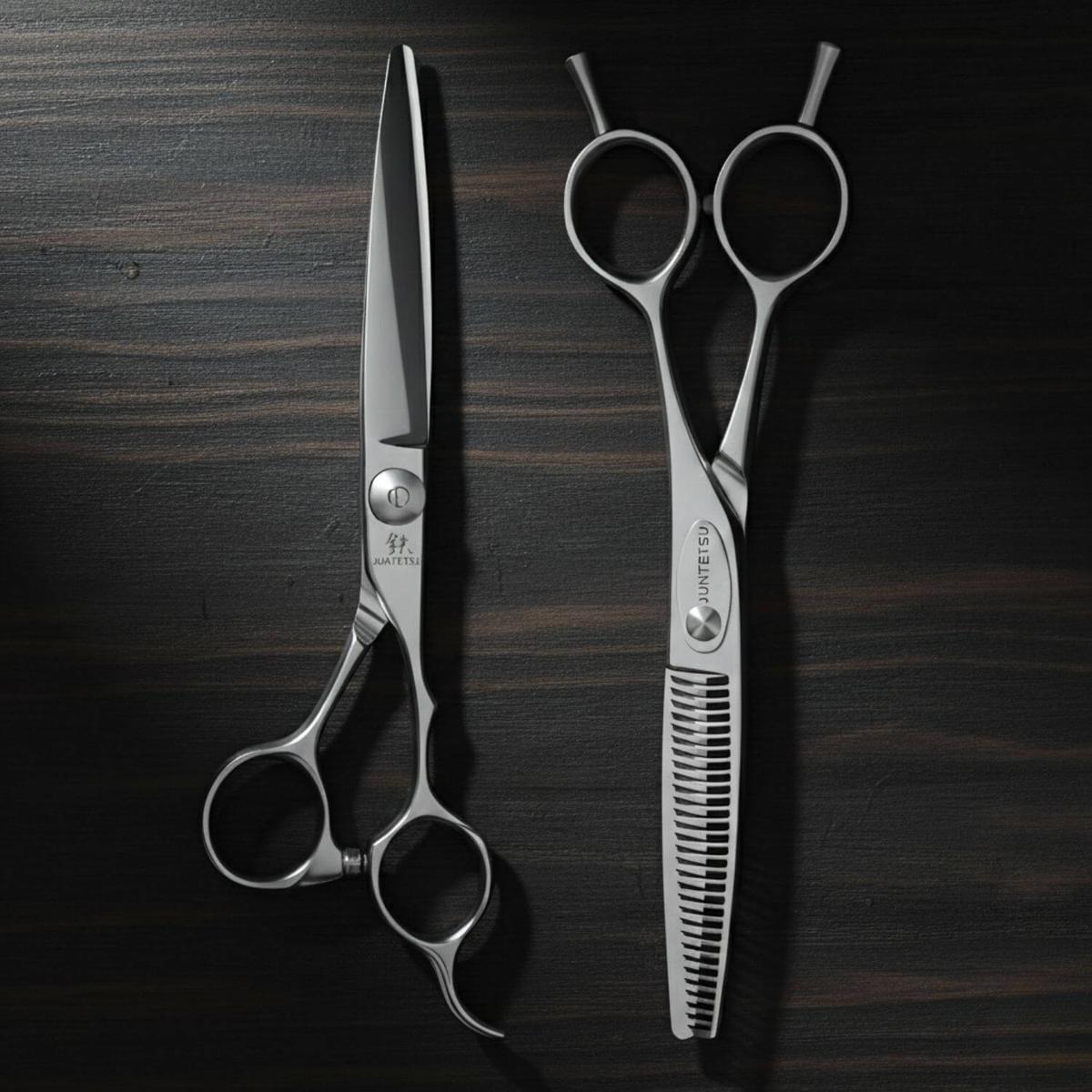 Juntetsu Cobalt Vertex Hairdressing Scissor Set (SKU: JUN-YKC-S55F)