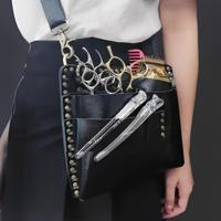 Juntetsu Kuro Flat Holster - 4 Professional Scissors (SKU: JUN-KURO-4PC)