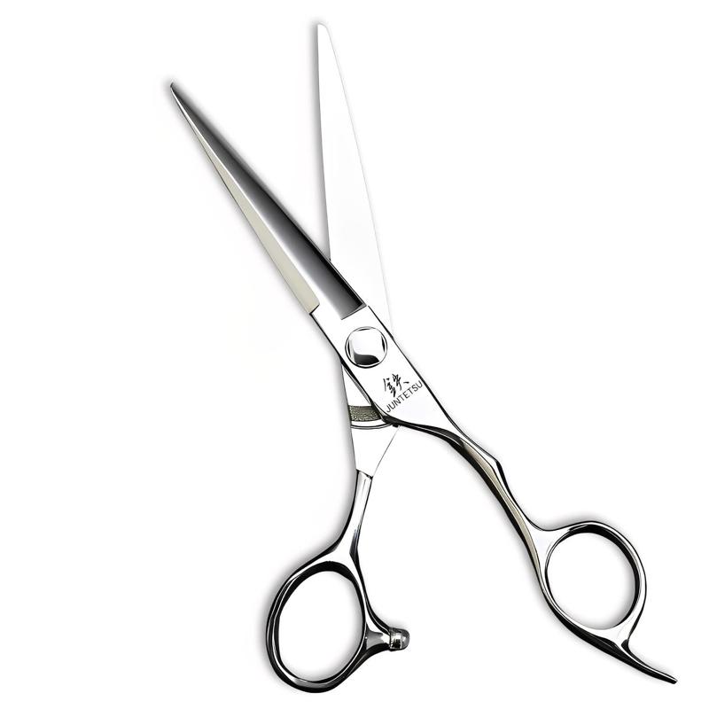 Juntetsu Balance Professional Hair Cutting Scissors (5.5-7.0″), open, angled view