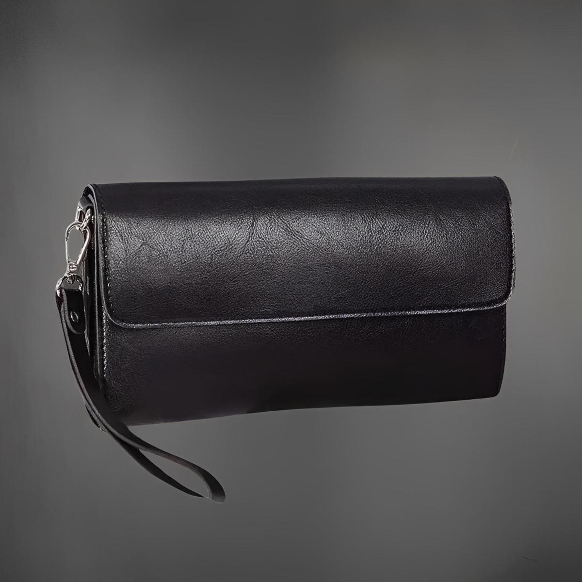 Juntetsu Eco-Pro Tri-Fold Wallet - Protects 7 Scissors (SKU: JUN-LTHR-CLR-BLK)