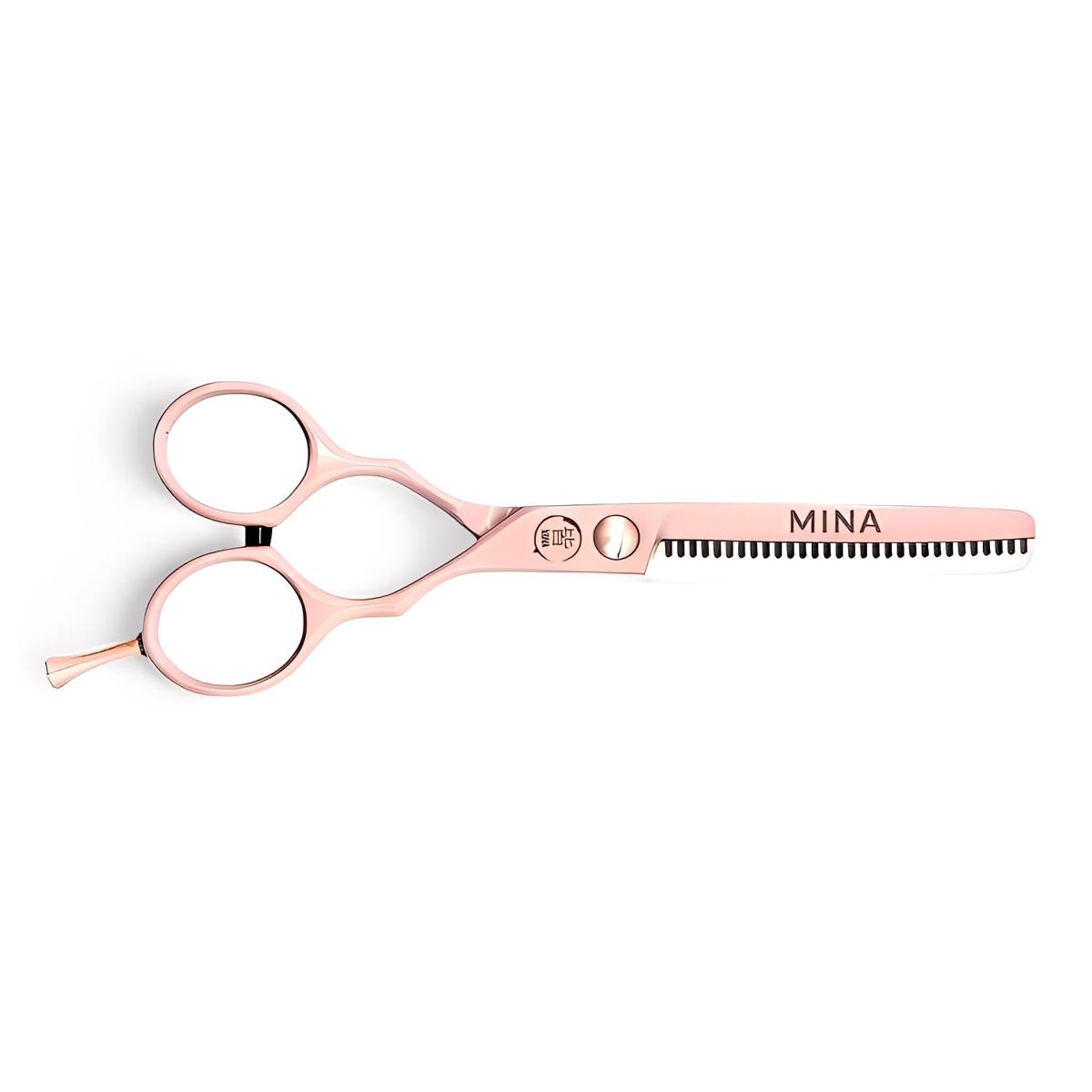 Mina Classic Pastel Pink Thinning Scissors (SKU: MIN-MPNK-T30)