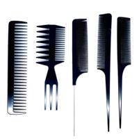 Anti-static carbon combs in assorted shapes