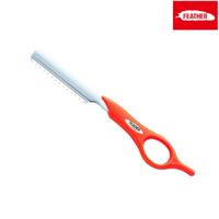 Feather Styling & Texturizing Razor Short Handle in Fluro Orange