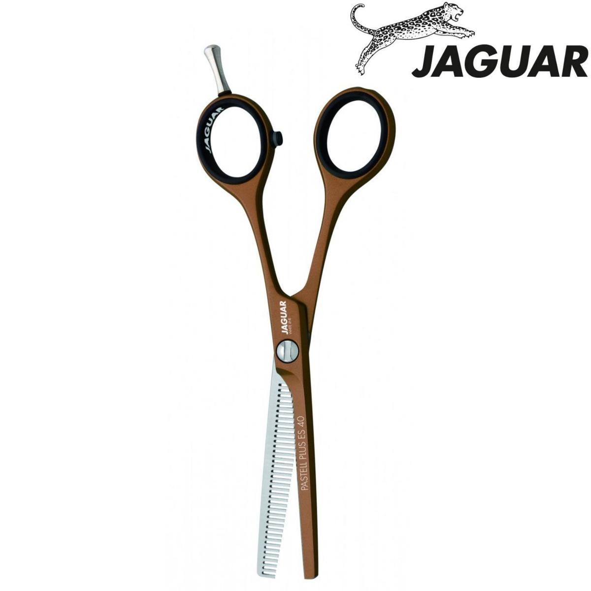 Jaguar Pastell Plus ES40 Chocolate thinning scissors teeth detail
