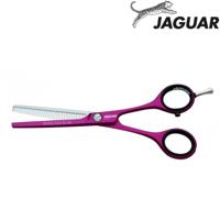 Jaguar Pastell Plus ES40 Pink Chili thinning scissors open view