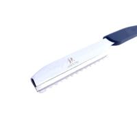 Juntetsu feathering razor blade guard and handle detail