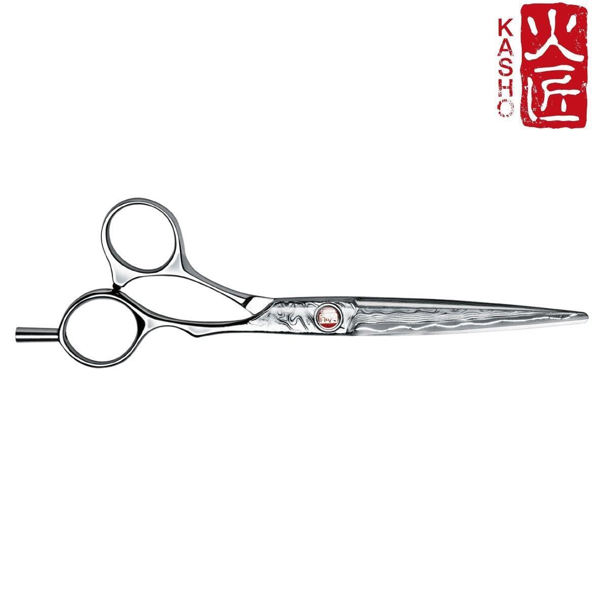 Kasho Damascus Offset Hair Cutting Scissors