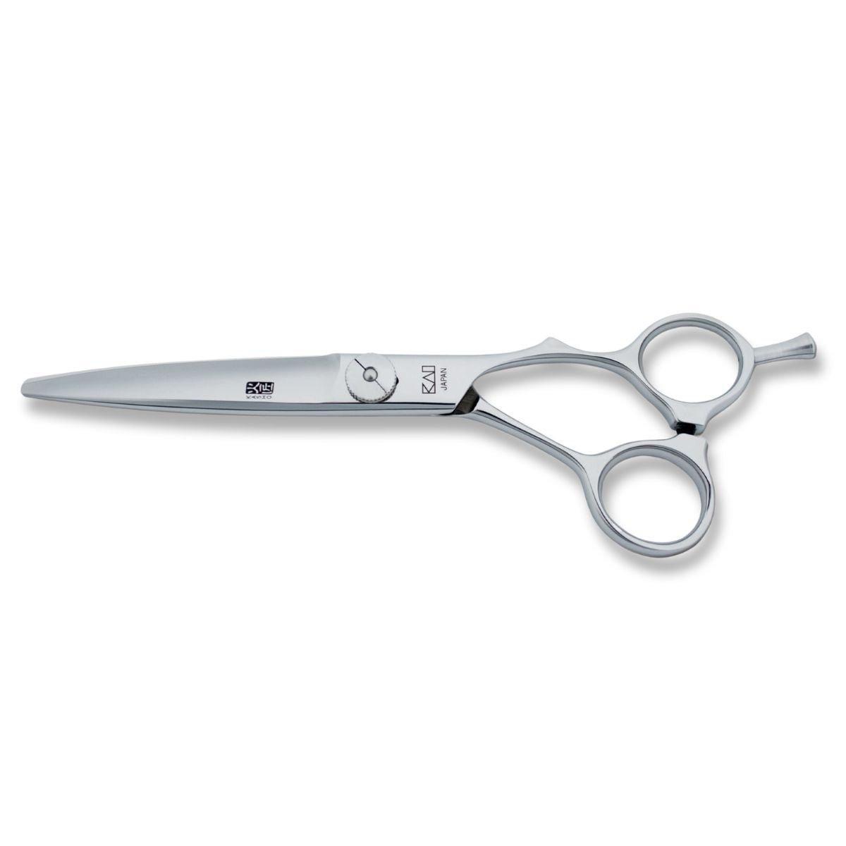 Kasho Green slide cutting scissors blade detail