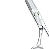 Kasho Sagano offset cutting scissors, base size 5.5 inches