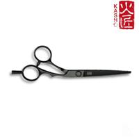 Kasho Silver Offset: BLACK Hair Cutting Scissors