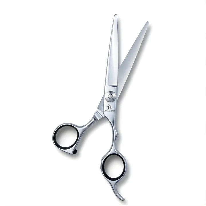 Open Juntetsu Apex single cutting shear with offset rings and black inserts.