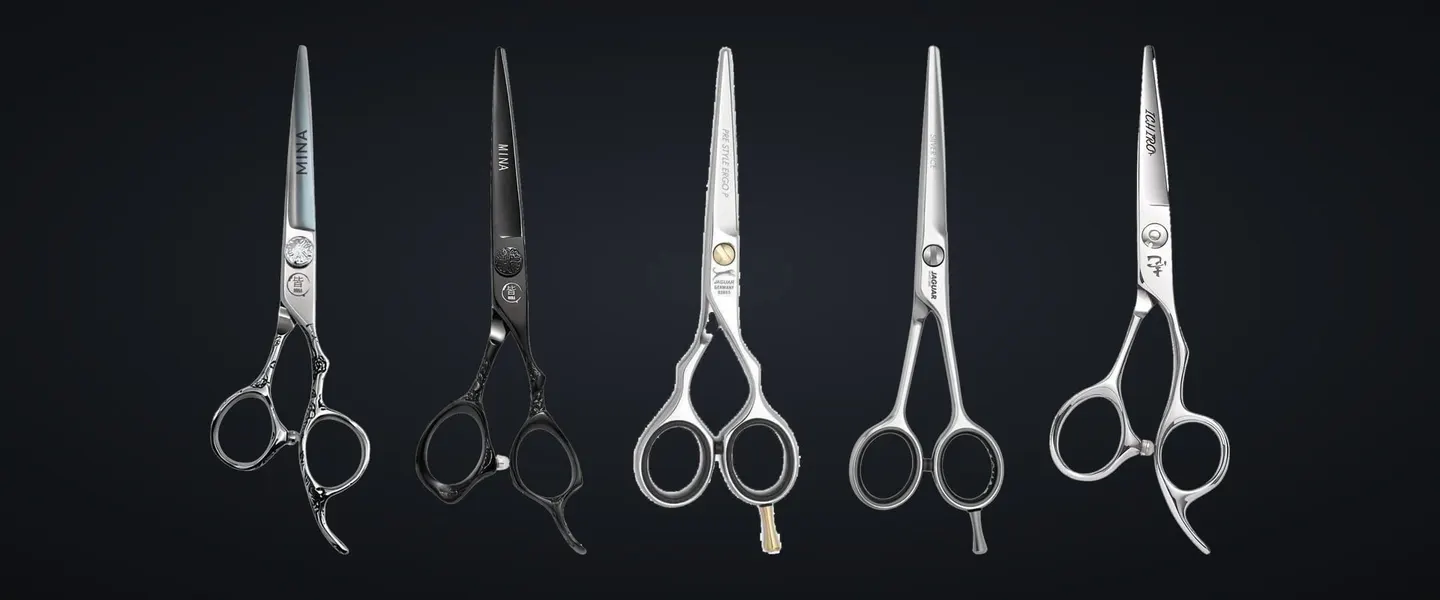 Five cutting scissors under $200 from Mina, Jaguar and Ichiro on charcoal