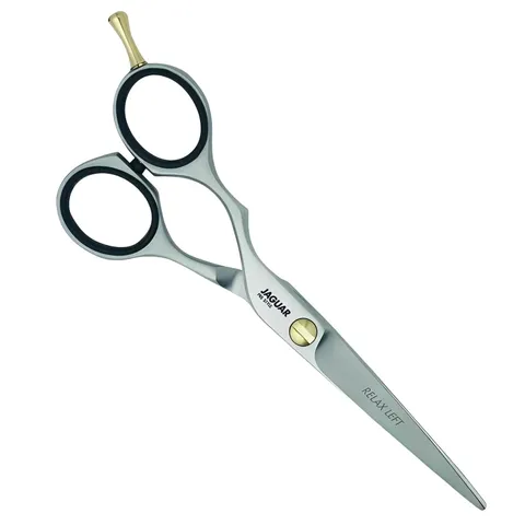 Jaguar Pre Style Relax left-handed cutter with a slotted Vario tension screw at the pivot.