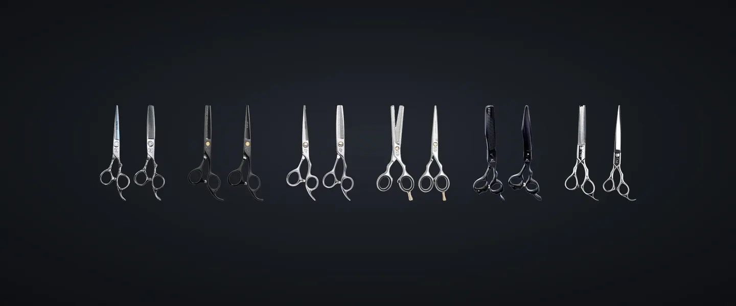 Six cutter and thinner pairs from Mina, Ichiro, Jaguar, Juntetsu and Yasaka