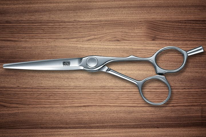 Hikari Millennium offset shear with polished handles.